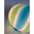 Glass Blue and Green Sphere Table Lamp in Murano Glass by Simoeng For Sale - Image 7 of 9