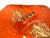 1960s Mid 20th Century Japanese Orange Glaze Ceramic Catchall For Sale - Image 5 of 9
