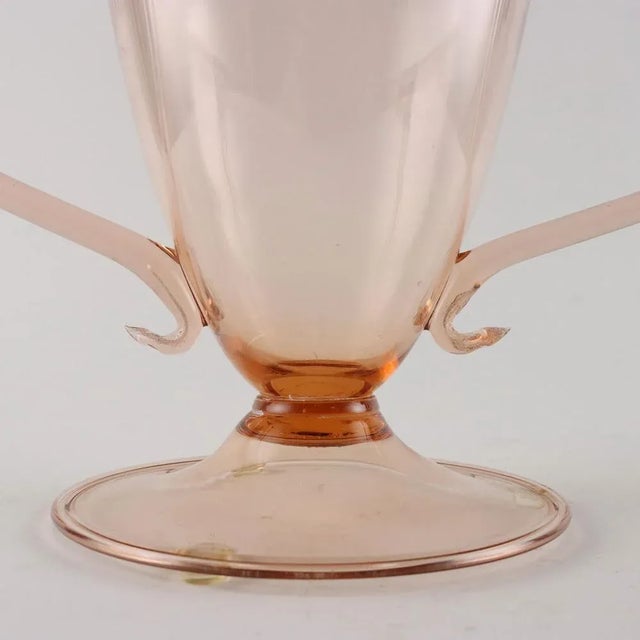 Glass Dragonfly Shaped Glass Vase by Vittorio Zecchin, Italy, 1920s For Sale - Image 7 of 9