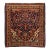 Antique Zabihi Collection Persian Kashan Navy Carpet - 1'9" x 1'10" For Sale