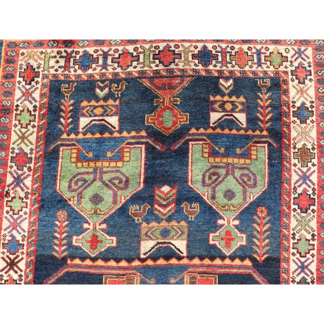 Colorful Antique Persian Lori Rug With All-Over Geometric Tribal Design 4'9 X 8'6 For Sale - Image 11 of 14