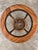 Mid century bentwood bamboo side table Smoked glass top