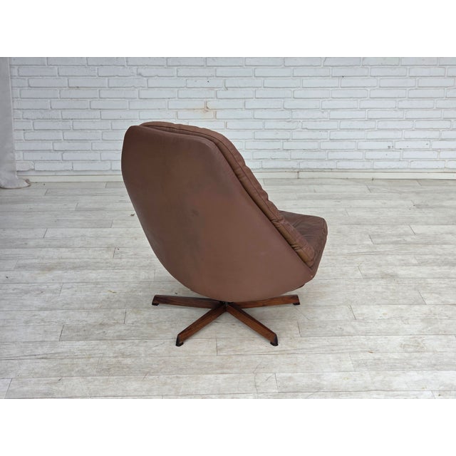 Danish Adjustable Swivel Lounge Chair by Madsen & Schubell, 1970s For Sale - Image 18 of 18