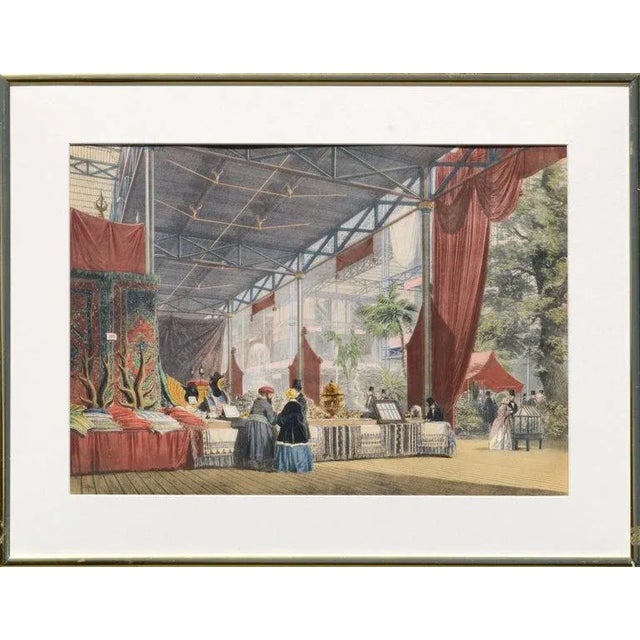 Paint Lowes Cato Dickinson Scene From "Great Exhibition of 1851" London 1854 For Sale - Image 7 of 7