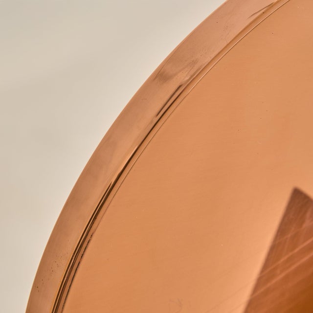 Brown Vintage Italian Wood + Copper Triangle Sculpture by Banci Firenze For Sale - Image 8 of 13