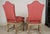 Mid 20th Century Exquist Pair of Regency Painted Chairs Red Brass-Tacked Upholstery Multi Color Rope Piping For Sale - Image 9 of 9