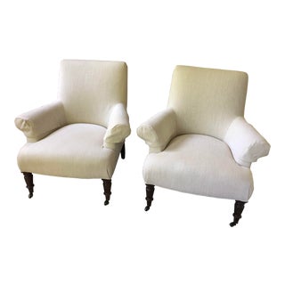 Modern Upholstered Chairs - a Pair For Sale