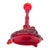 Late 20th Century French Portieux Vallerysthal Red Glass Bavards Dolphin Candlestick – 10" Pressed Glass Sculpture For Sale - Image 5 of 7