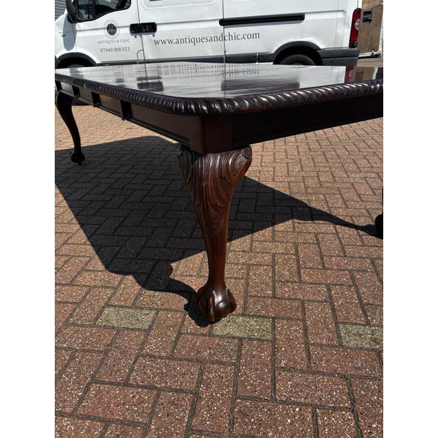 Chippendale Style Edwardian Extendable Dining Table For Sale - Image 16 of 18