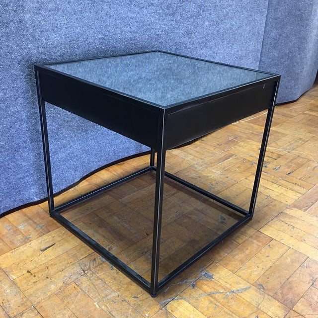 Restoration Hardware Gramercy Black Side Table Chairish