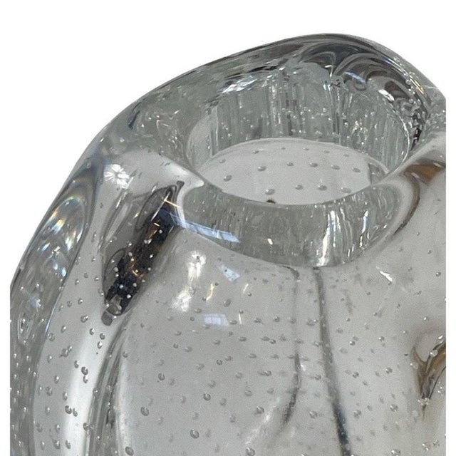 Large Beukennootje Vase with Encapsulated Bubbles by Floris Meydam for Glasunie Leerdam For Sale - Image 8 of 11