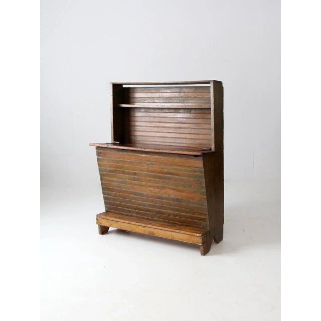 Antique Farmhouse Grain Bin Storage Chest For Sale - Image 13 of 13