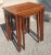 Wood 1950s Brandt Fine Furniture Refinished Genuine Mahogany Nesting Tables For Sale - Image 7 of 8