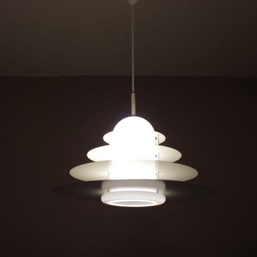 Metal B1017 Hanging Lamp by André Rotte for Raak, Netherlands, 1980s For Sale - Image 7 of 17