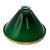 Green 1920s Art Deco Banker/Poker Hanging Ceiling Light W/ 9" Brass Rim Green Glass Shade For Sale - Image 8 of 12