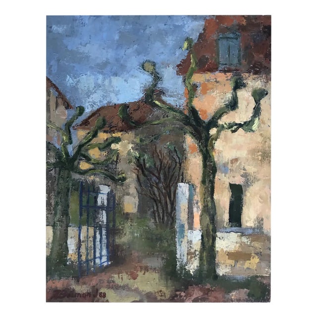 Jean Jacques Boimond, Portail à Brie, 1968, Oil on Canvas For Sale