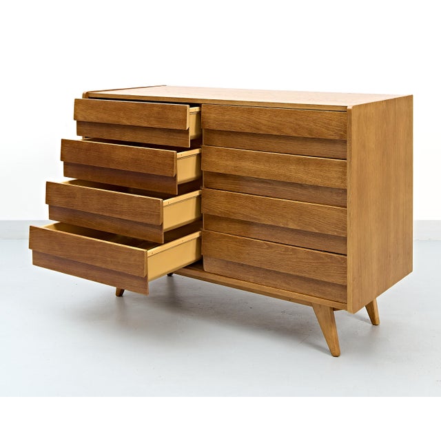 Mid-Century Modern U-453 Chest of Drawers by Jiri Jiroutek for Interier Praha, 1960s For Sale - Image 3 of 18