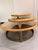 Drawing/Sketching Materials MCM Pencil Reed & Bamboo Three-Tier Swivel Coffee Table For Sale - Image 7 of 12