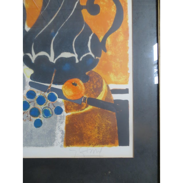 Mid 20th Century Lithograph Still Life After Yves Ganne Signed and Numbered 84/275 For Sale - Image 4 of 5