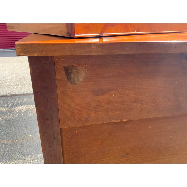 Early 19th Century Sheraton Cherry Chest For Sale - Image 12 of 16