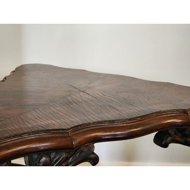 Early 20th Century Renaissance Revival Cherub Triangle Side Table Plant Stand For Sale - Image 10 of 18