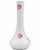 White Mid 20th Century D. Porthault Paris Les Coeurs Pink Hearts Porcelain Bud Vase Limoges For Sale - Image 8 of 9