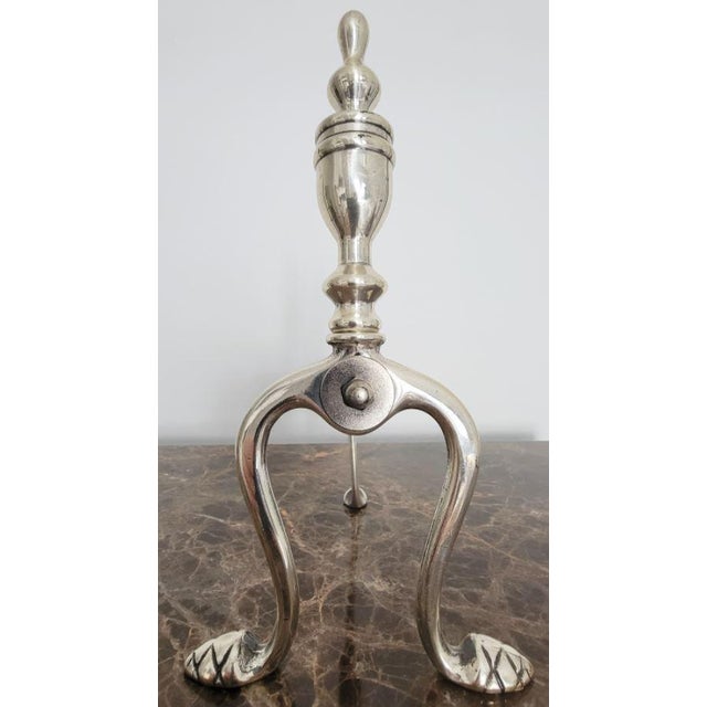 Brass Fireplace Andiron Set in Silver Antique Finish – Exquisite Italian Artisanal Craftsmanship Enhance your fireplace...