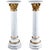 20th Century White Marble & Ormolu Mounted Pedestals, Set of 2 For Sale - Image 14 of 14