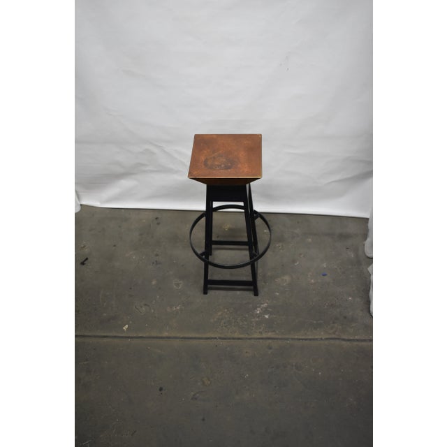Modern Oblik Blue Bar Stool For Sale In New York - Image 6 of 7