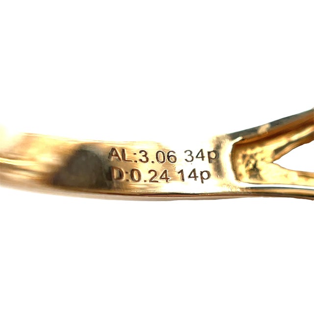 Rare 14k Gold Gia 8.89 Carat Weight Black Opal, Alexandrite & Diamond Halo Ring, Size 8.5 For Sale - Image 12 of 13