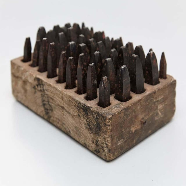 Adrian, Abstract Sculpture, Iron and Wood, 2017 For Sale - Image 3 of 17