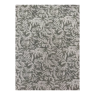Zak + Fox Mareel Hand Blocked Fabric Linen 1 1/2 Yards For Sale