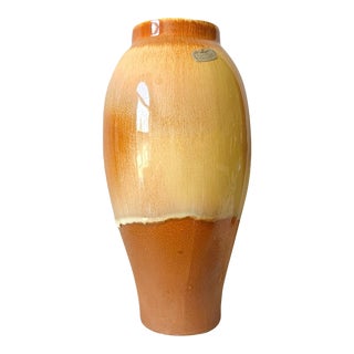 Vintage Mid Century Modern Tawny Cedar Royal Haeger Pottery Vase For Sale