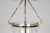 1980s Belle Epoque Style Brass & Glass Bell Jar Lantern With Smoke Bell & Swirling Chain For Sale In San Francisco - Image 6 of 12
