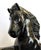 Mid Century Ceramic Rearing Black Stallion Figure Signed 'R R' Possibly Italian Sculptor Renato Rumonato For Sale In West Palm - Image 6 of 16