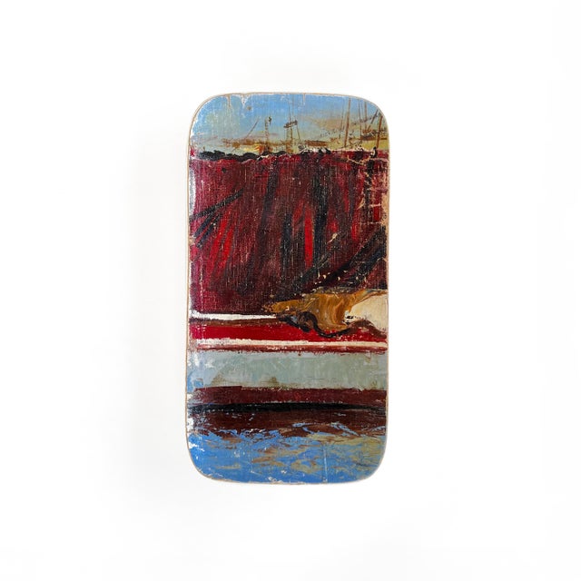 "Le Port de Marseille " consists of 5 platters combined with a French painting of the harbour in Marseille. The painting...