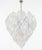 Vintage Opal Leaf Chandelier in Murano Glass, 1980 For Sale - Image 9 of 16