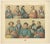 Antique print titled 'China - Chine - China'. Chromolithograph of Chinese costumes. This print originates from 'Le Costume...