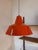 Orange Industrial Hanging Lamp in Orange-Red Enamel by Louis Poulsen For Sale - Image 8 of 11