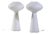 Mid 20th Century Lisa Johansson-Pape Mid Century Finnish Hand Blown Glass Lamps - Pair For Sale