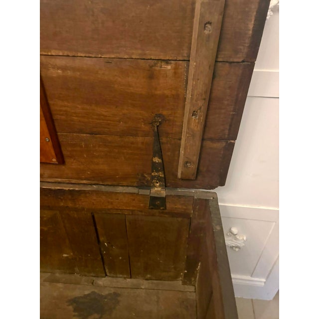 17th Century Antique 17th Century Oak Mule Chest with Marquetry Inlay, 1680s For Sale - Image 5 of 18