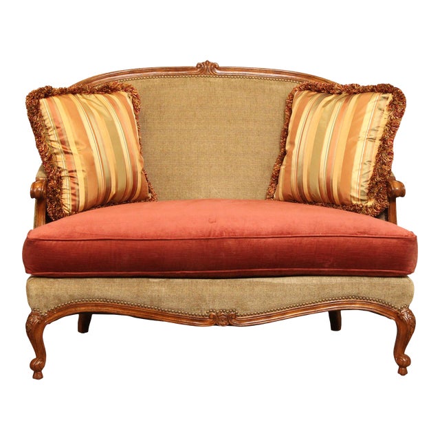 Wesley Hall French Louis XV Style Carved Frame Loveseat Chairish
