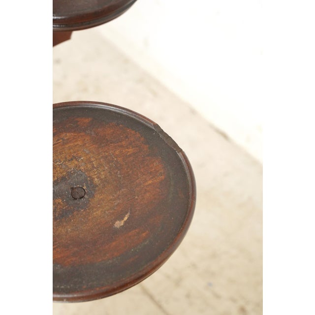 Early 20th Century Early 20th Century Victorian Spinning Fretwork Freestanding Plant Stand For Sale - Image 5 of 9