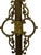 1910s Floor Lamp With Cast Brass Top and Golden Mica Shade For Sale - Image 4 of 8
