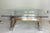 Pierre Cardin Style Mid-Century Modern Two Toned Polished Brass and Chrome Square Glass Coffee Table For Sale - Image 13 of 13