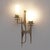 Brutalist Bronze Wall and Murano Glass Sconces, 2000, Set of 2 For Sale - Image 6 of 9