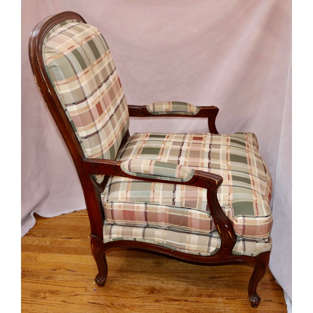 French Late 20th Century Drexel Heritage Bergere Chairs - A Pair For Sale - Image 3 of 8