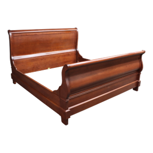Martin’s Furniture Solid Cherry King Sleigh Bed