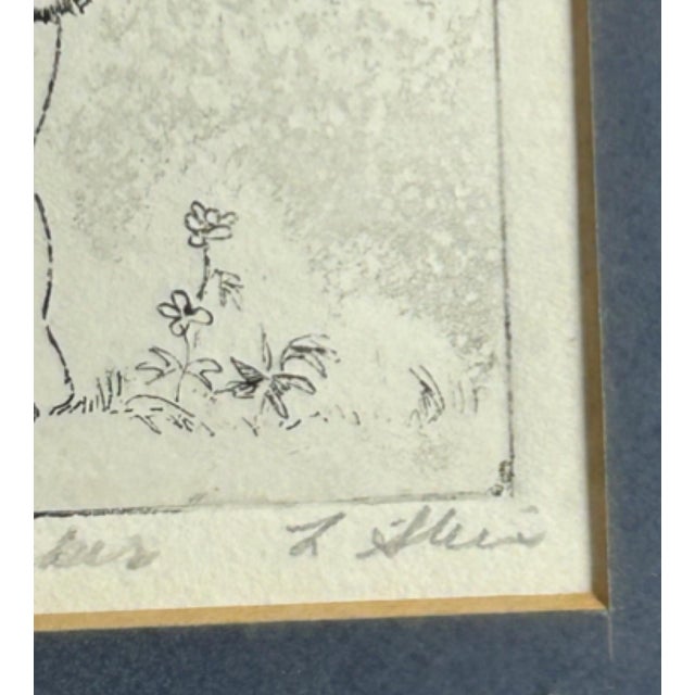 Late 20th Century L. Stein “Flower Picker” Signed Limited Edition Etching, 8/100 For Sale In Greensboro - Image 6 of 7