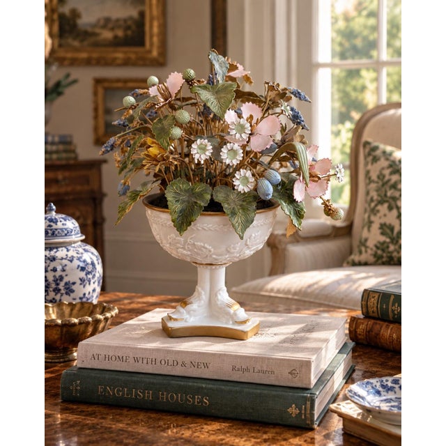 An exceptional example of the celebrated Fleurs Des Siècles collection designed by Jane Hutcheson for Mottahedeh and...